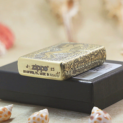 Zippo Heavy-duty Vintage Bronze 'Eternal Embrace' - CC23