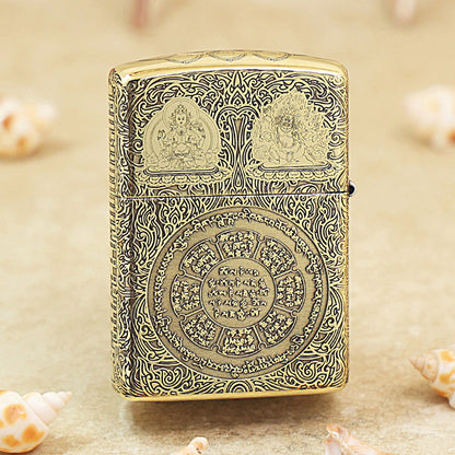 Zippo Heavy-duty Vintage Bronze Nine Palaces Eight Trigrams - CC100