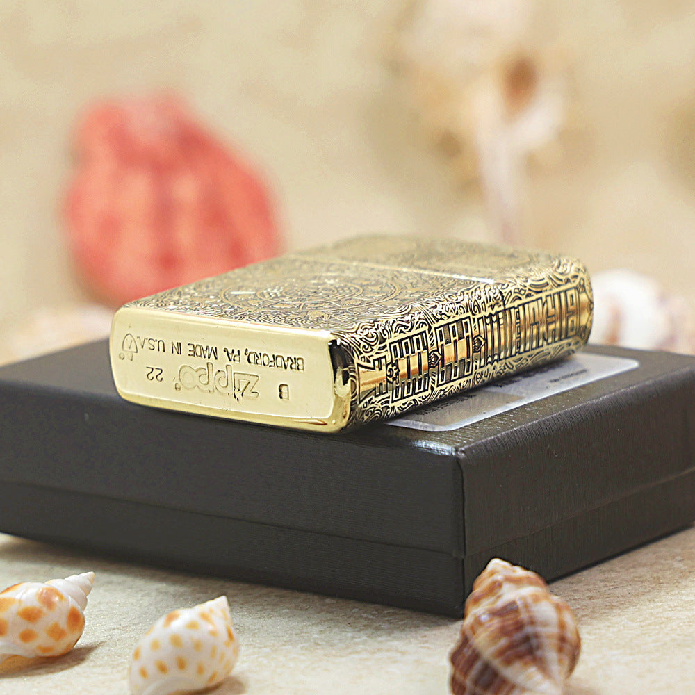 Zippo Heavy-duty Vintage Bronze Nine Palaces Eight Trigrams - CC100