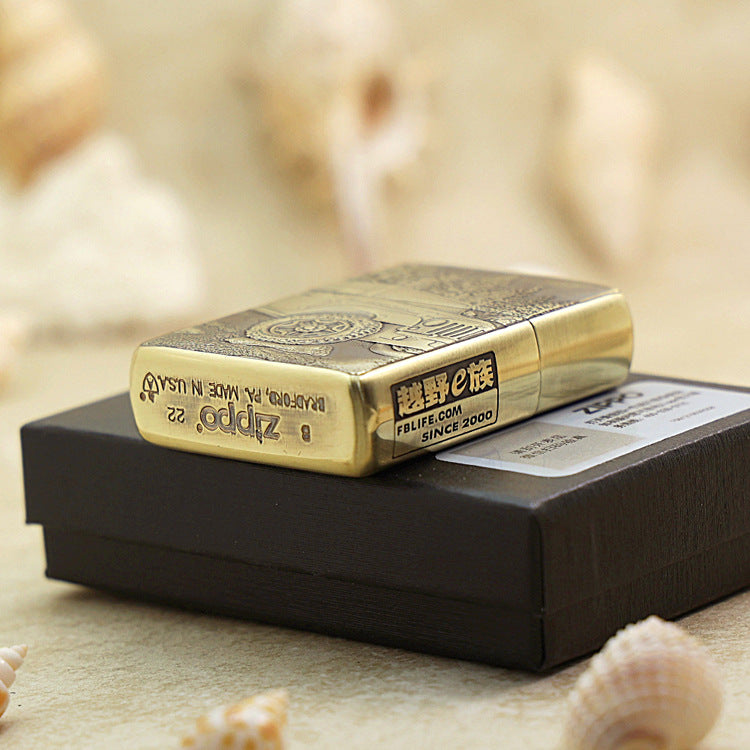 Zippo Heavy-duty Vintage Bronze 'Rubicon Forest Trail' - CC38