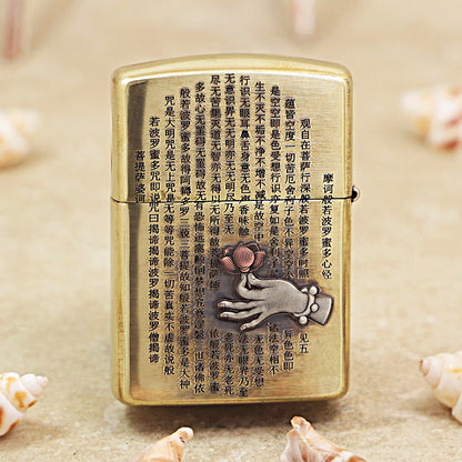 Zippo Heavy-duty Vintage Bronze Sleeping Bodhisattva - CC68