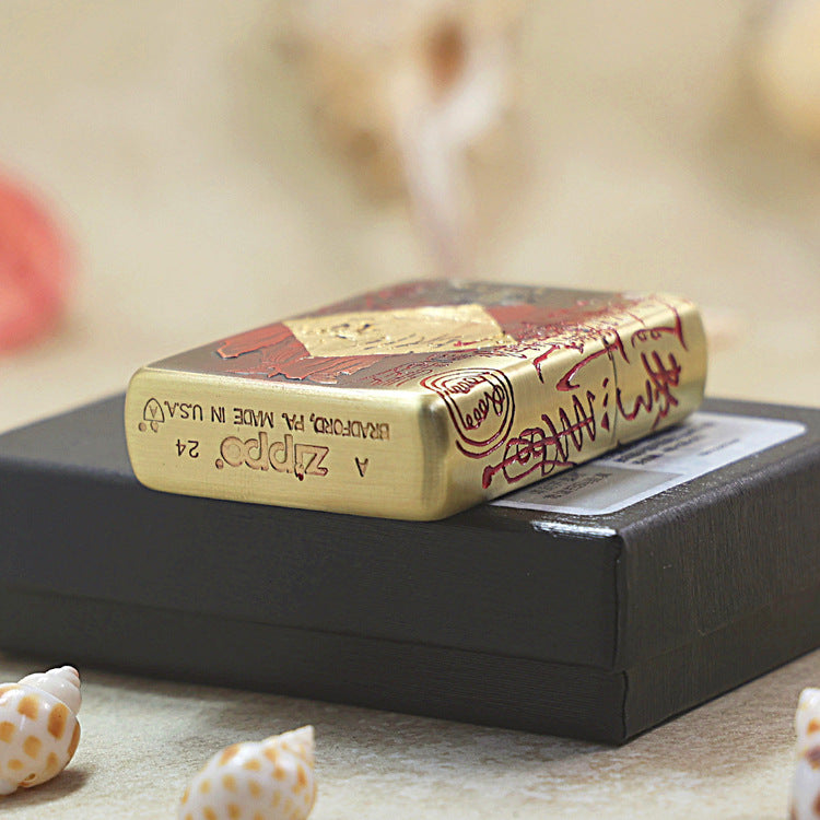 Zippo Heavy-duty Vintage Bronze Zhong Kui Exorcist - CC85