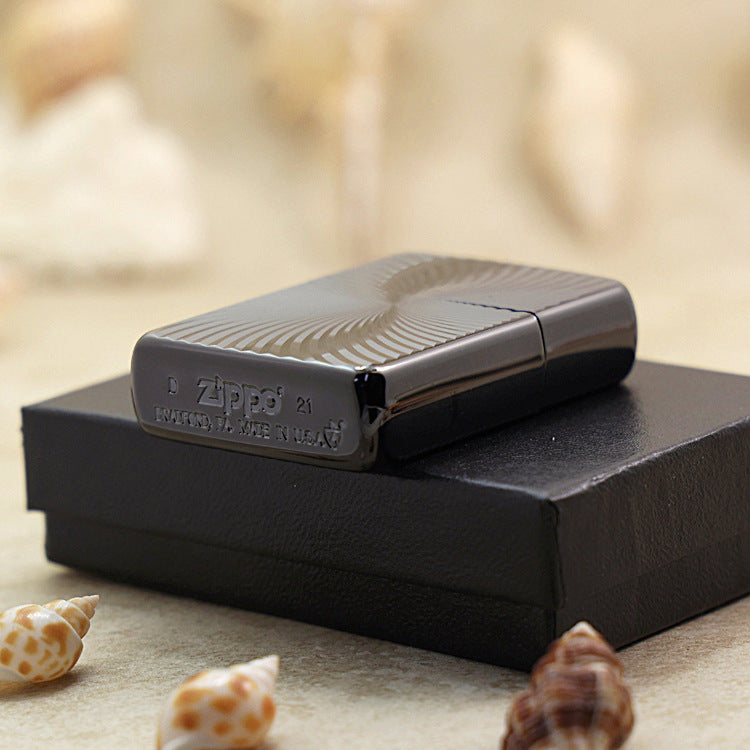 Zippo Heavy-duty Obsidian Ice Titanium Swirl - JP31