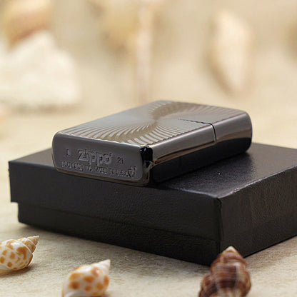 Zippo Heavy-duty Obsidian Ice Titanium Swirl - JP31