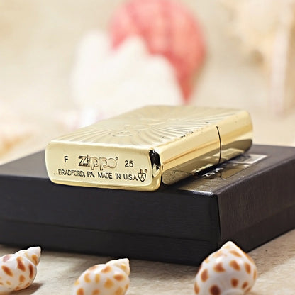 Zippo Heavy-duty Premium Shine Bronze Cyclone ZP Mark - CC55
