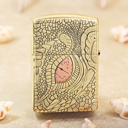 Zippo Heavy-duty Premium Shine Bronze 'Dragon Eye' - CC43