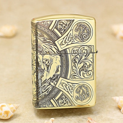 Zippo Heavy-duty Premium Shine Bronze Four Horsemen of Apocalypse - CC60