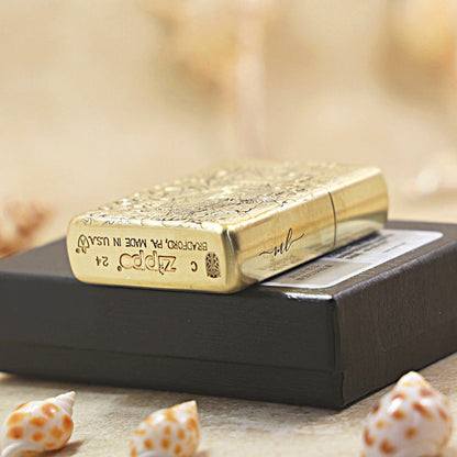 Zippo Heavy-duty Premium Shine Bronze God of Riches Zhao Gongming - CC82