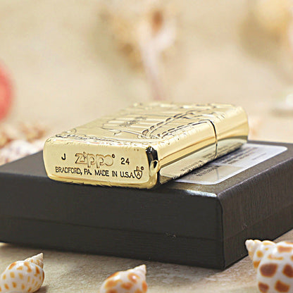 Zippo Heavy-duty Premium Shine Bronze Smooth Sailing - CC70