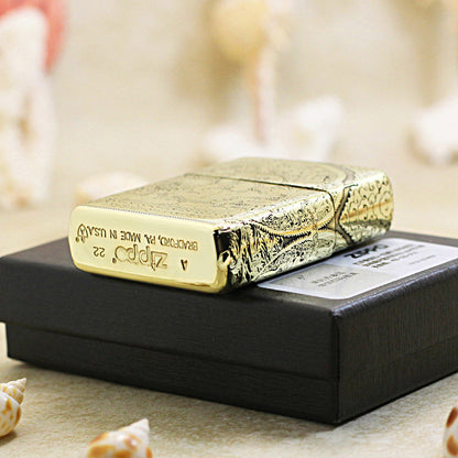 Zippo Heavy-duty Premium Shine Bronze 'White Tara Bodhisattva' - CC39