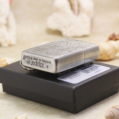 Zippo Heavy-duty Tumbled Steel 'Til Death Do Us Part' - DS153
