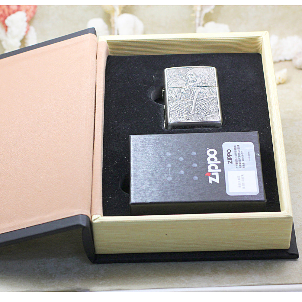 Zippo Heavy-duty Tumbled Steel 'Til Death Do Us Part' - DS153