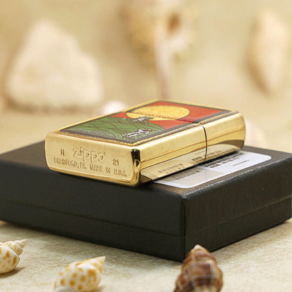 Zippo Astronaut and the Moon Gold Plate - Figure Collection - JP57