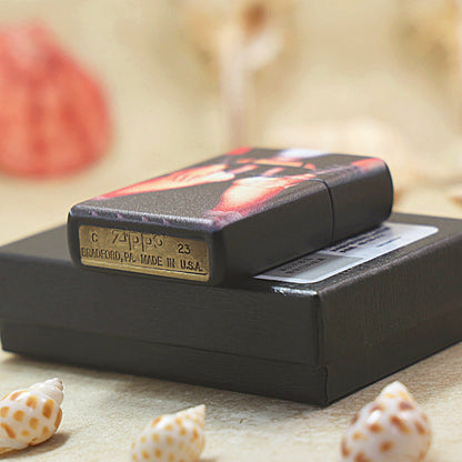 Zippo Obsidian Matte 'Black Temptation' Hue Print - DS135