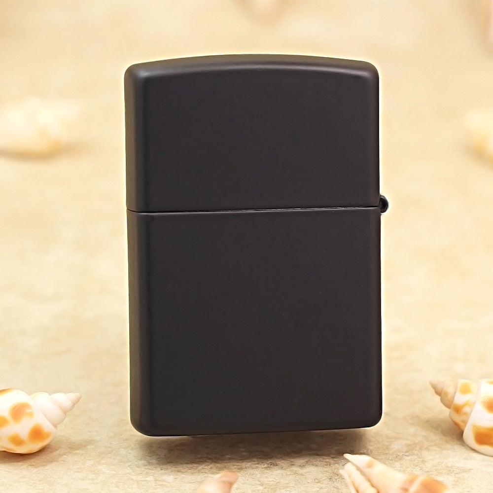 Zippo Obsidian Matte Hue Decorated Soccer Pin-Up Maiden - CS26