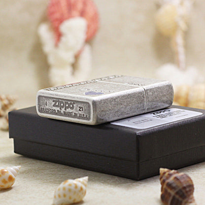 Zippo Blue Heart 'I'm With You' - KR05