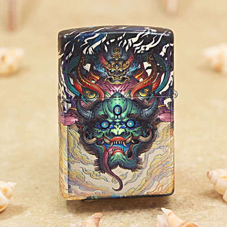 Zippo Hue Decorated Fierce Demon Queller Warrior - CS07