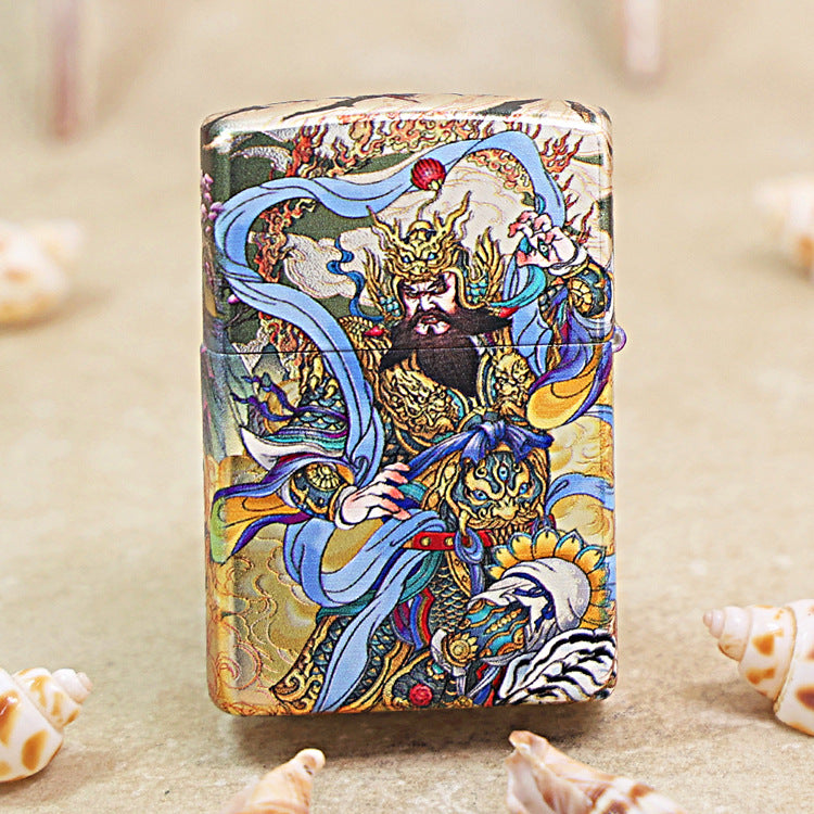 Zippo Hue Decorated Magnificent Chinese Door Protector Warrior - CS06