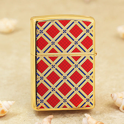 Zippo Double-Sided Diamond Pattern (Red) - JP13