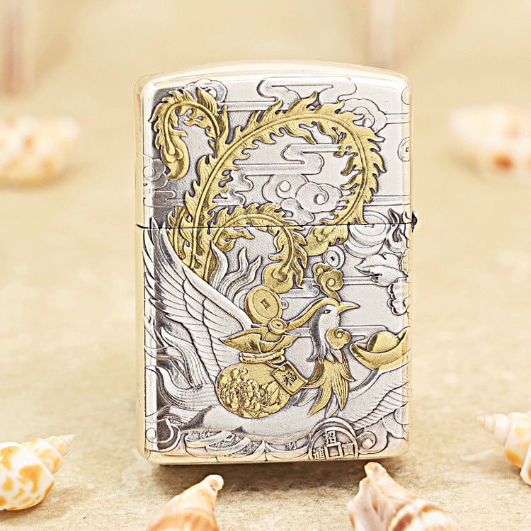 Zippo 'Dragon Brings Wealth' Intricate Carve - DS110
