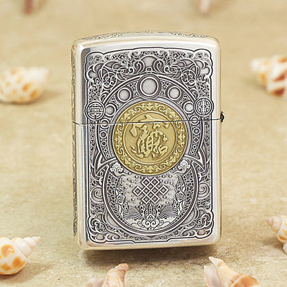 Zippo Dual-Finish 'Fortune Pixiu' Bamboo Box Version - 162-DS51