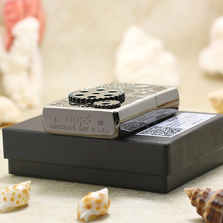 Zippo Gear and Cogs Intricate Carve - JP69