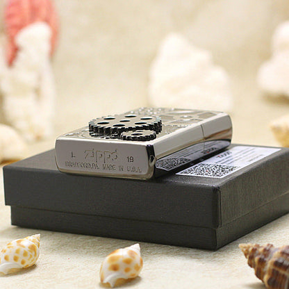 Zippo Gear and Cogs Intricate Carve - JP69