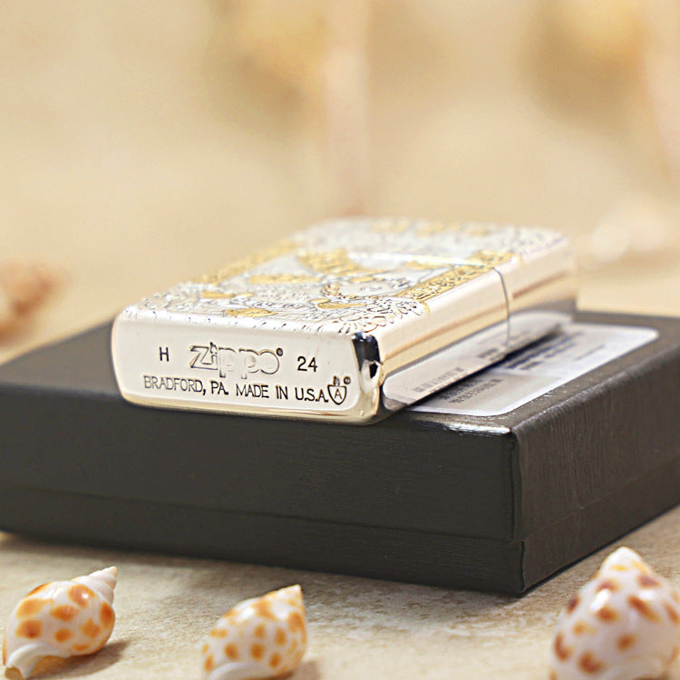 Zippo God of Riches (Cai Shen) Intricate Carve - DS108