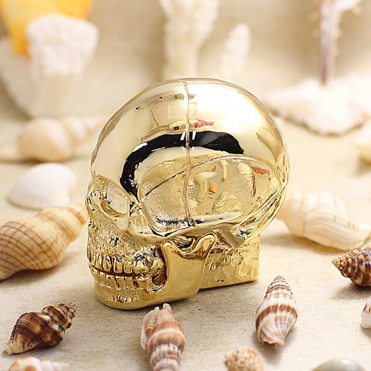 Zippo Solid Heavy-duty Giant Skull - Premium Shine Gold - JP61