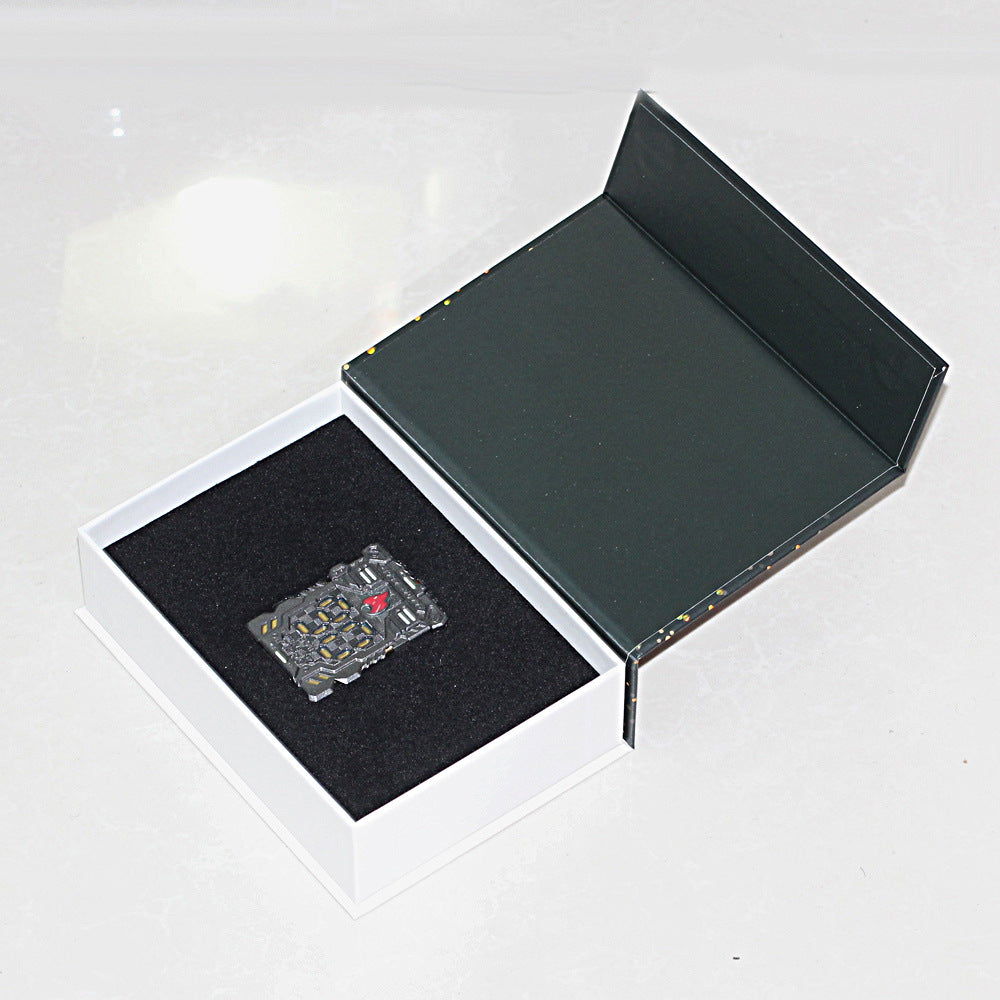 Zippo Solid 3d-embossed 90th Anniversary Mecha Digital Case Bundle - CM51