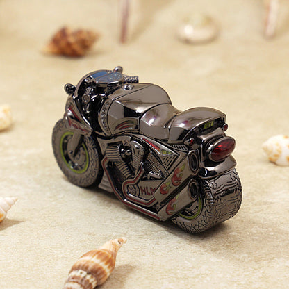 Zippo Solid 3d-embossed Dark Finish Motorcycle Figurine Case Bundle - CM11