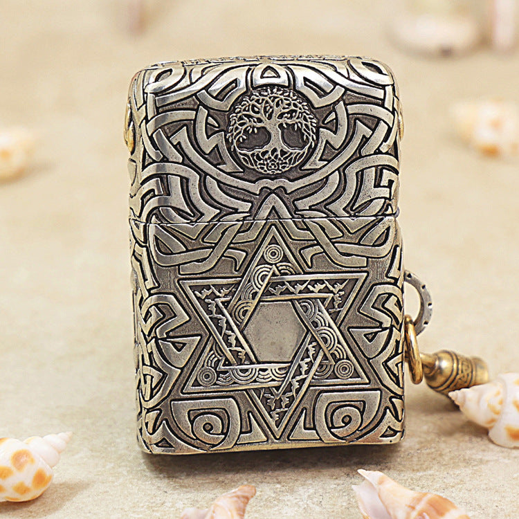 Zippo Solid 3d-embossed Embellished Protector Angel and Celtic Knotwork - CM07