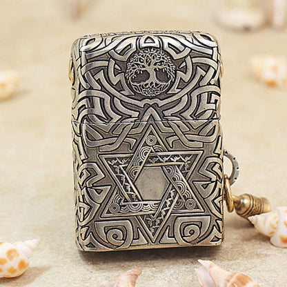 Zippo Solid 3d-embossed Embellished Protector Angel and Celtic Knotwork - CM07
