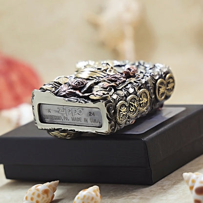 Zippo Solid 3d-embossed Embellished Zhong Kui Demon Slayer - CM03