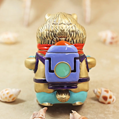 Zippo Solid 3d-embossed Painted Gold Animal Figurine Basketball - CM10