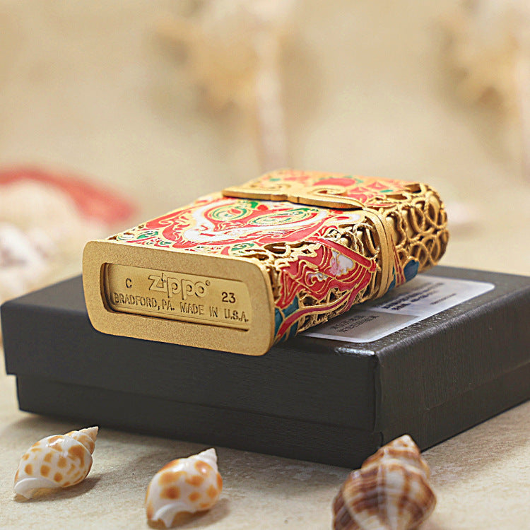 Zippo Solid 3d-embossed Crimson WuKong Case - CM45