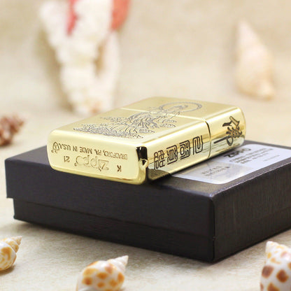 Zippo Premium Shine Bronze Bodhisattva Avalokitesvara - CC92