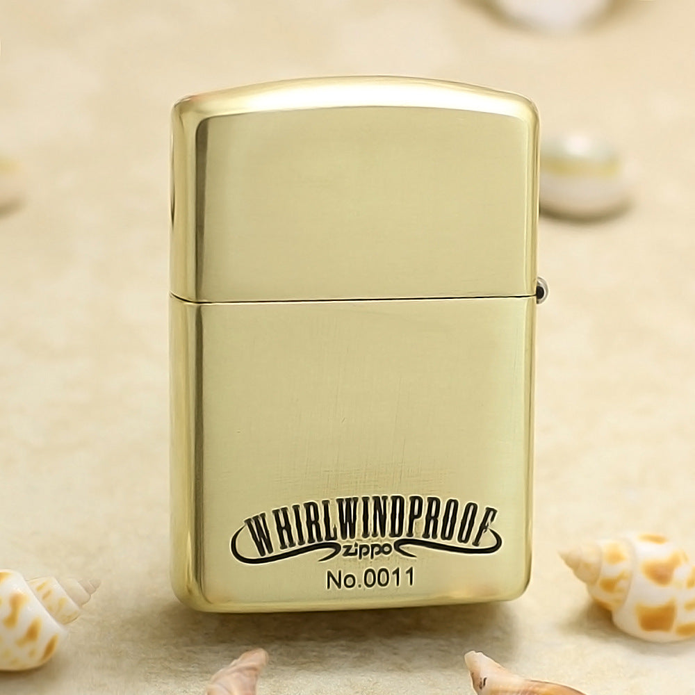 Zippo Premium Shine Bronze Intricate Chiseled Whirlwindproof Pin-Up Maiden - CC149