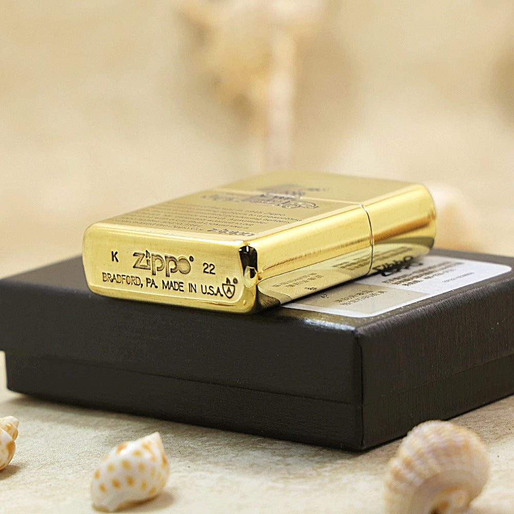Zippo Premium Shine Bronze Chiseled Zippo Car and History - SC29