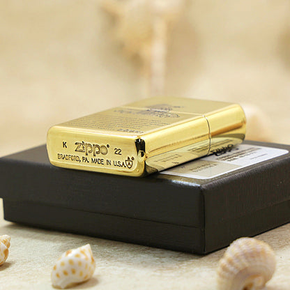 Zippo Premium Shine Bronze Chiseled Zippo Car and History - SC29