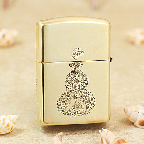 Zippo Premium Shine Bronze Five Blessings Descend - CC90