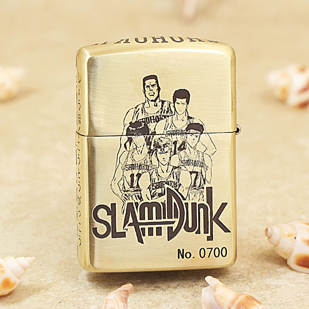 Zippo Premium Shine Bronze Slam Dunk Rukawa Kaede - CC91