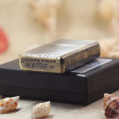 Zippo Limited Version '3D Multi-Skull' (Gold Finish) - JP17