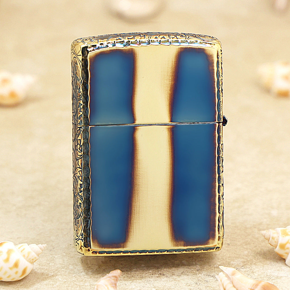 Zippo Limited Version Botanical Border Blue Fume Finish - JP42