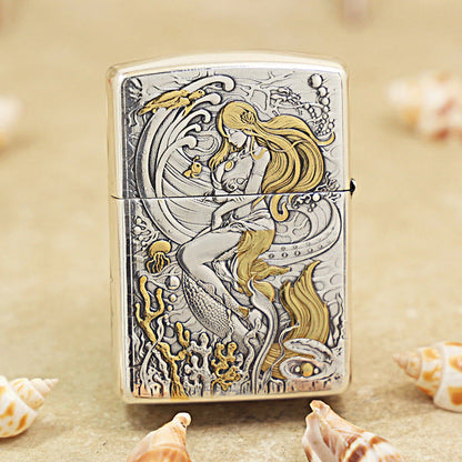 Zippo 'Mermaid Queen' Intricate Carve - DS109