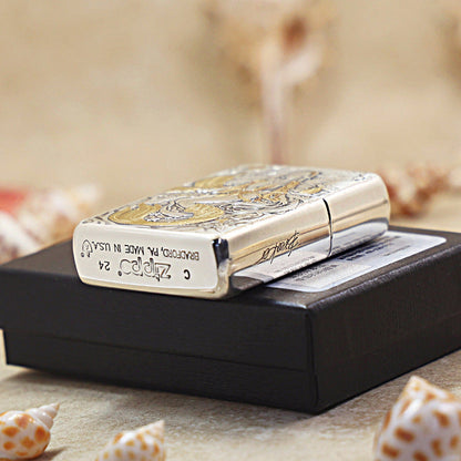 Zippo 'Mermaid Queen' Intricate Carve - DS109
