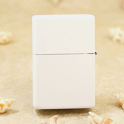 Zippo Retro Flat-Top Checkered Pattern (White Enamel) - KR12