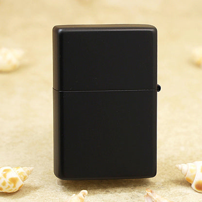 Zippo Retro Flat Top Obsidian & White Checkerboard Version - KR13