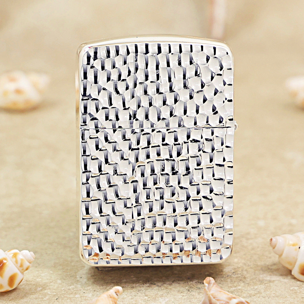 Zippo Argent-Layered 'Meteor Crater' - 1941-DS84