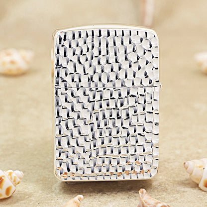 Zippo Argent-Layered 'Meteor Crater' - 1941-DS84